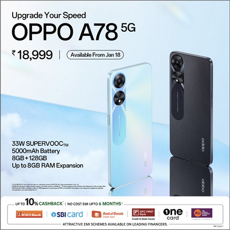 Oppo A78 5G Price