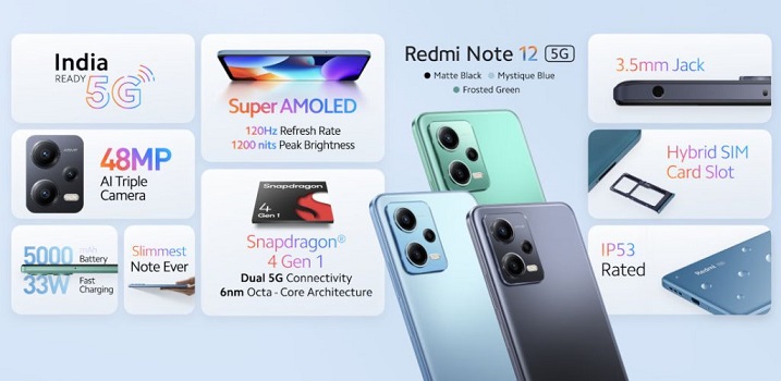 Redmi Note 12 5G Features