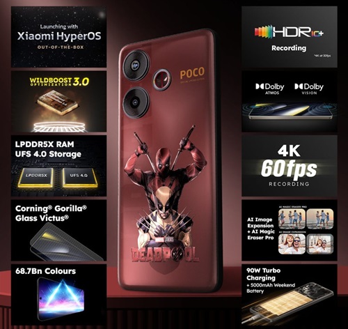 POCO F6 5G Deadpool Edition specifications