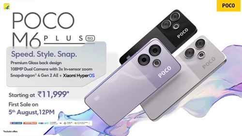 POCO M6 Plus 5G Price in India and Availability