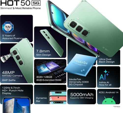 Infinix Hot 50 5G Features