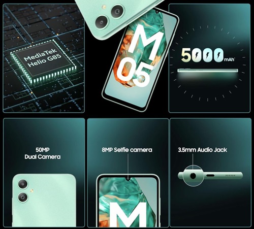 Samsung Galaxy M05 Features