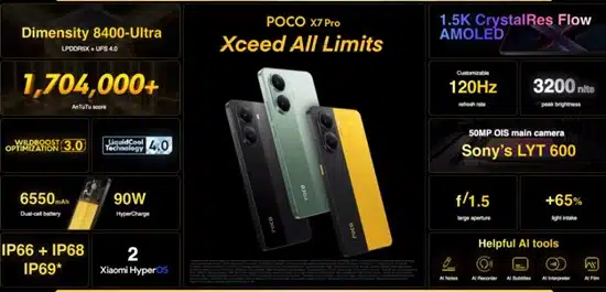 POCO X7 Pro Specs POCO X7 Pro Specs