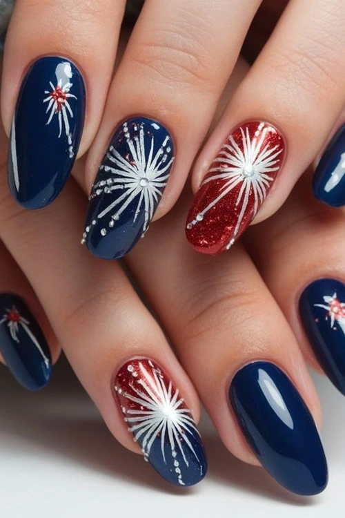 4th of July 2025 Nails Design Ideas Colors and Themes