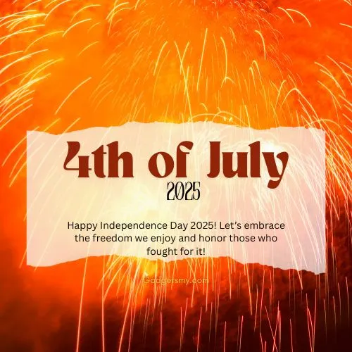 Happy 4th of July 2025 Fireworks Wishes Images