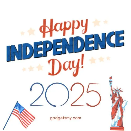 Happy 4th of July 2025 Flag Clipart
