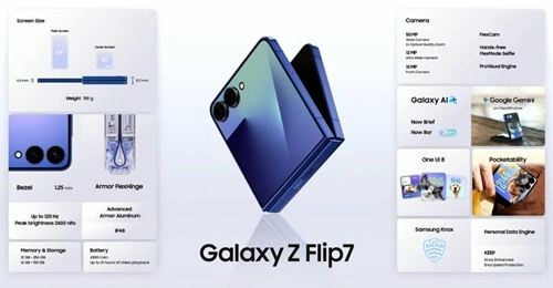 Samsung Galaxy Z Flip7 Specifications