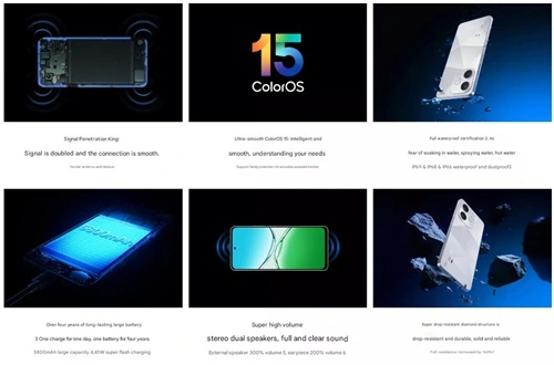 OPPO K13x Features OPPO K13x Features