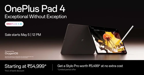 OnePlus Pad 4 Price in India and availability