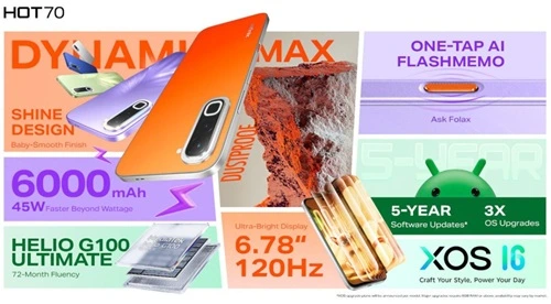 Infinix HOT 70 Specifications