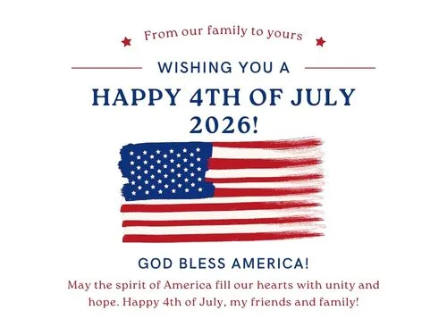 4th of July 2026 Wishes Messages Quotes