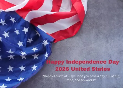 Happy 4th of July 2026 Clipart