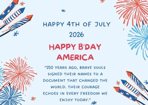 Happy 4th of July 2026 Greetings and Wishes