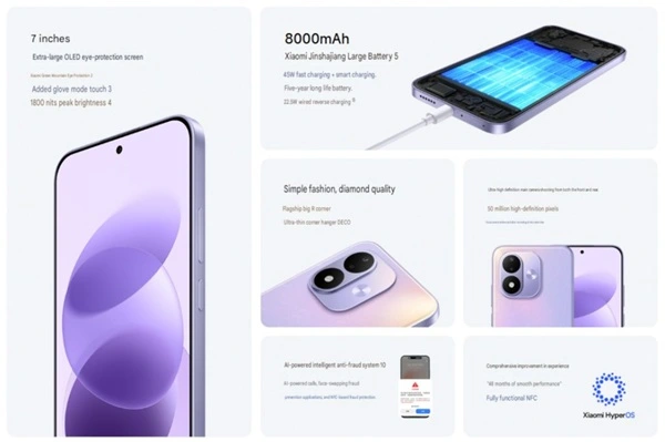 REDMI Note 17 Features REDMI Note 17 Features
