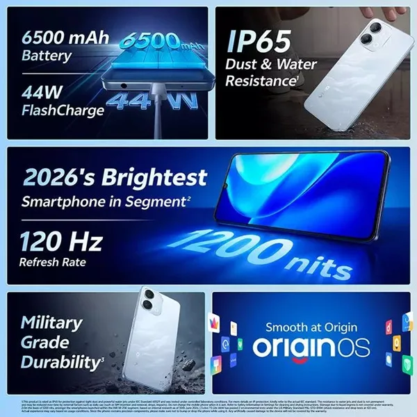 Vivo T5 Lite 44W 5G Features Vivo T5 Lite 44W 5G Features