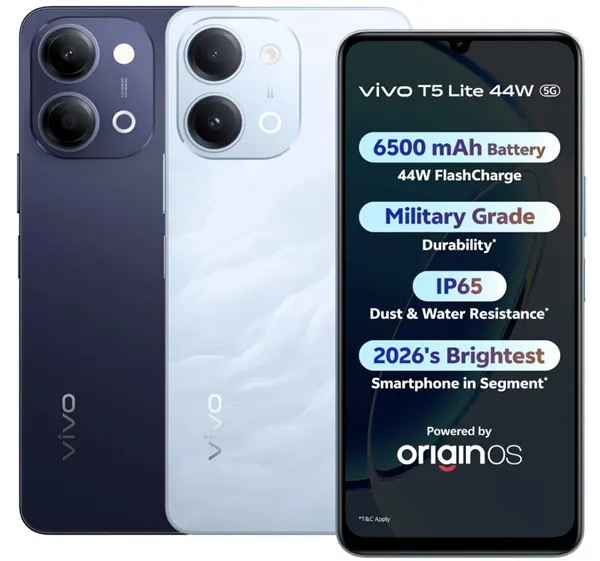 Vivo T5 Lite 44W 5G Price Features Specs