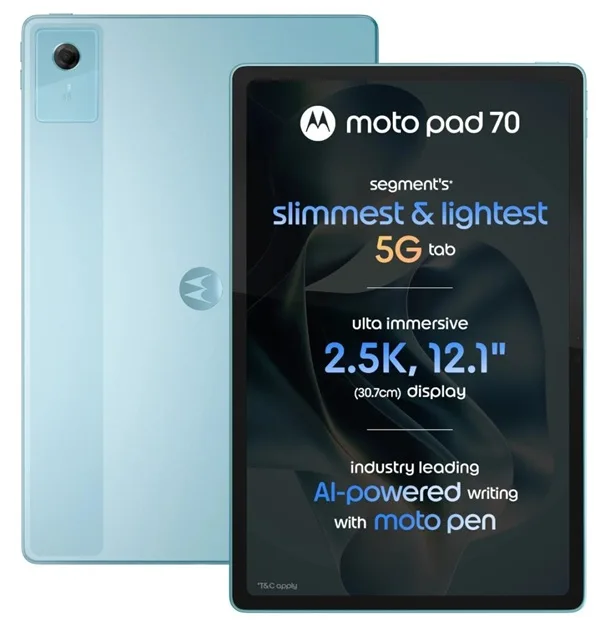 Motorola Moto Pad 70 Price in India Features