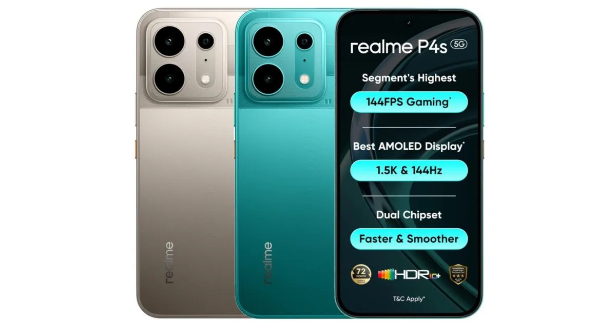 Realme P4s 5G Price in India Features