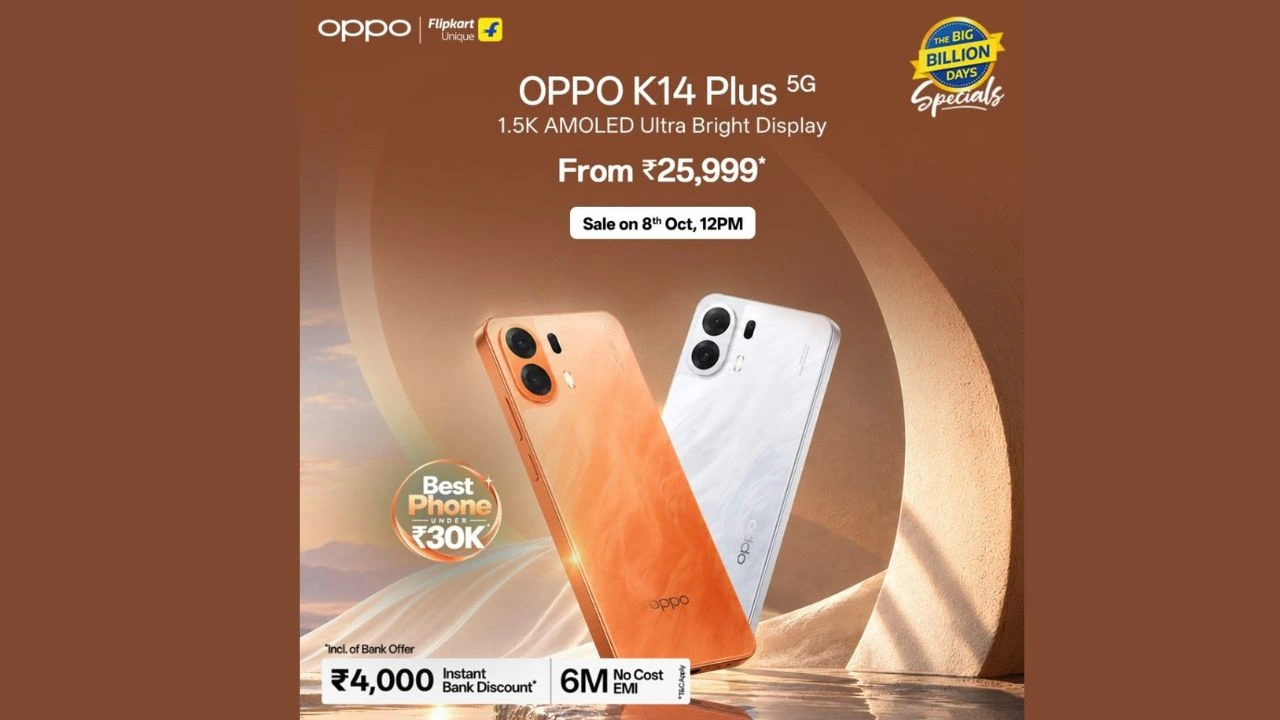 OPPO K14 Plus 5G Price in India and Availability OPPO K14 Plus 5G Price in India and Availability